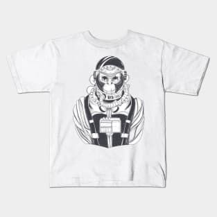 monkey astronaut Kids T-Shirt